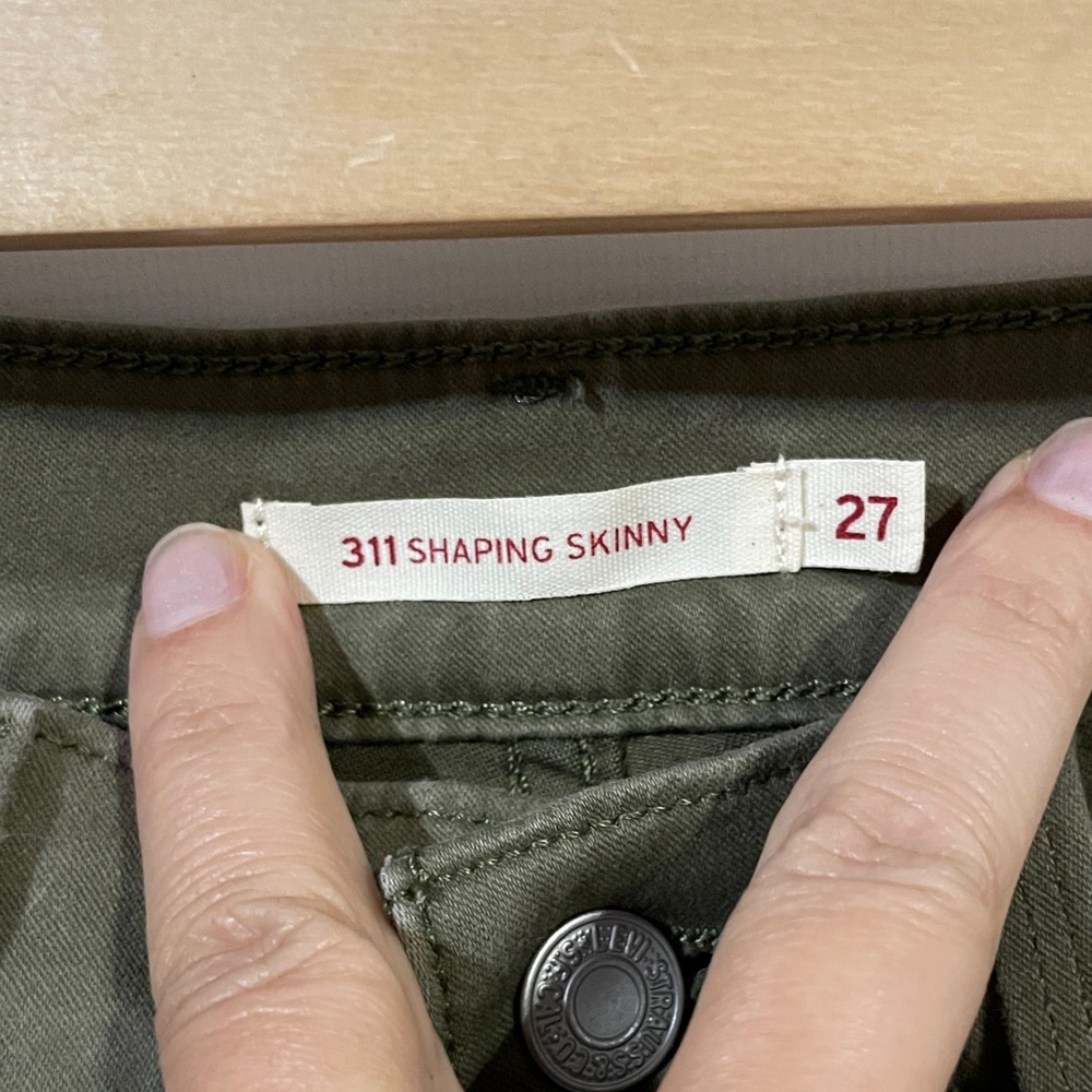 Levi’s premium 311 shaping skinny Olive Green Women's Jeans - Picture 2 of 4